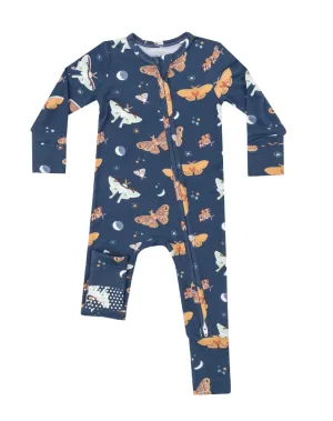 2 Way Zipper Romper Moths