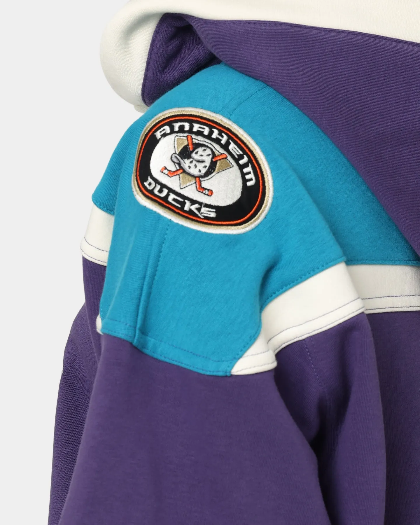 47 Brand Anaheim Ducks Lacer Hoodie Purple/Sharks Teal