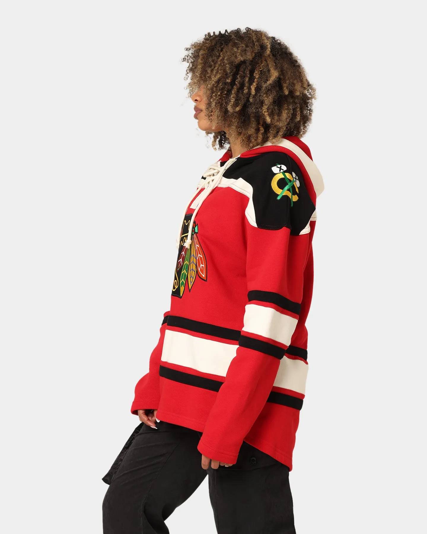 47 Brand Chicago Blackhawks Superior Lacer Hoodie Red