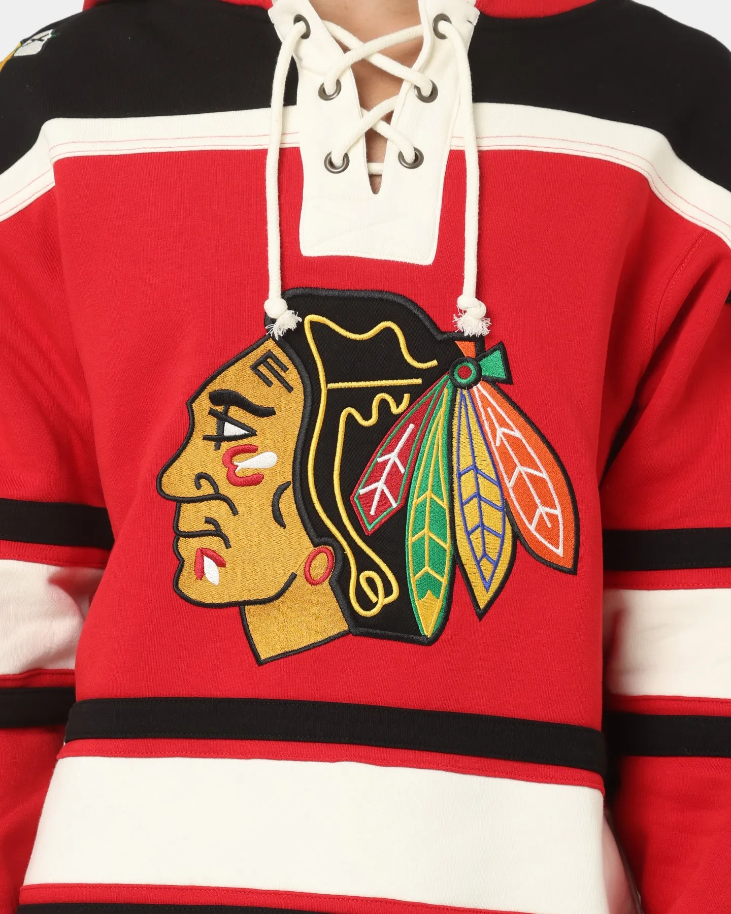 47 Brand Chicago Blackhawks Superior Lacer Hoodie Red