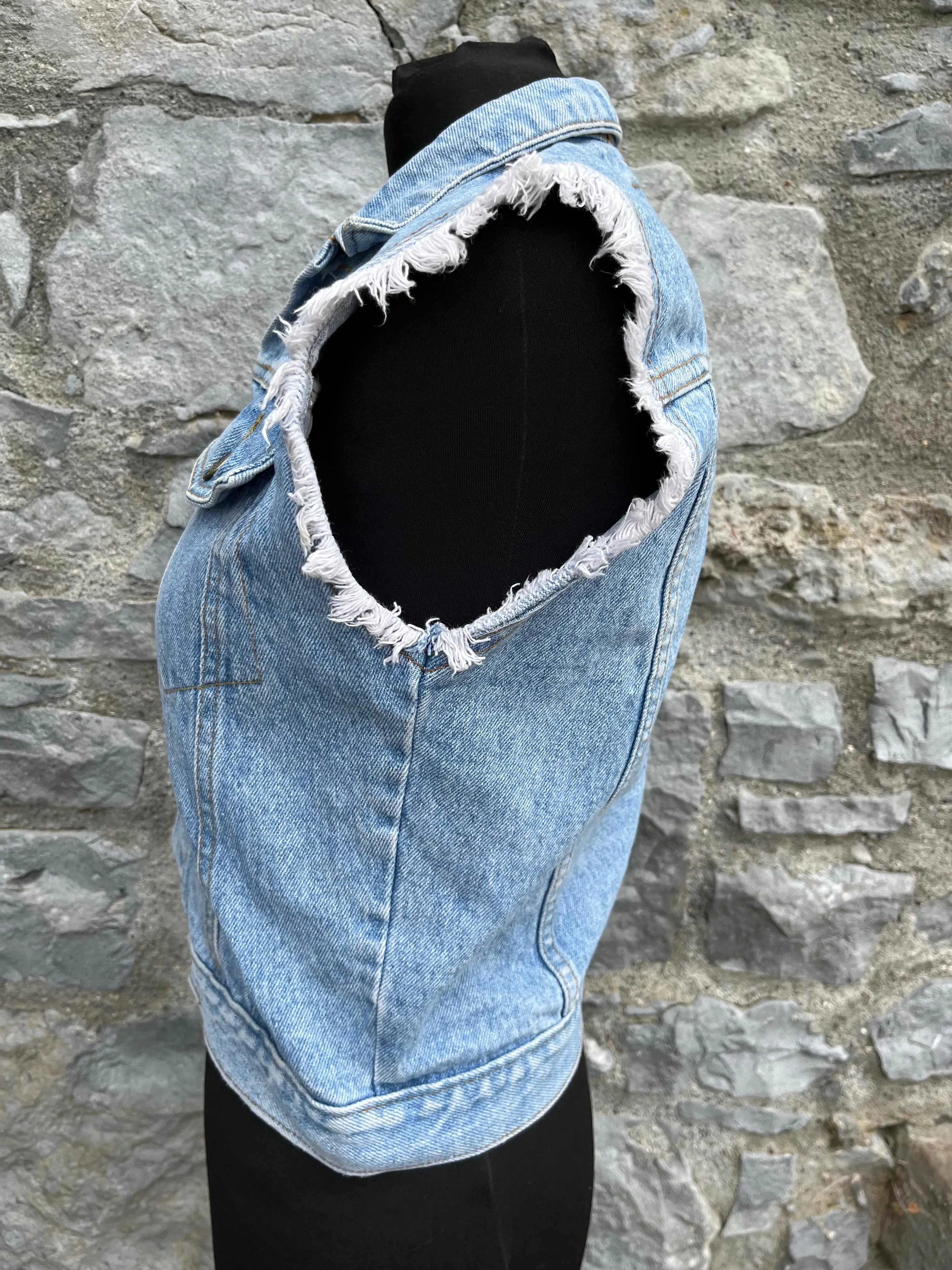 80s denim gilet 12y (152cm)