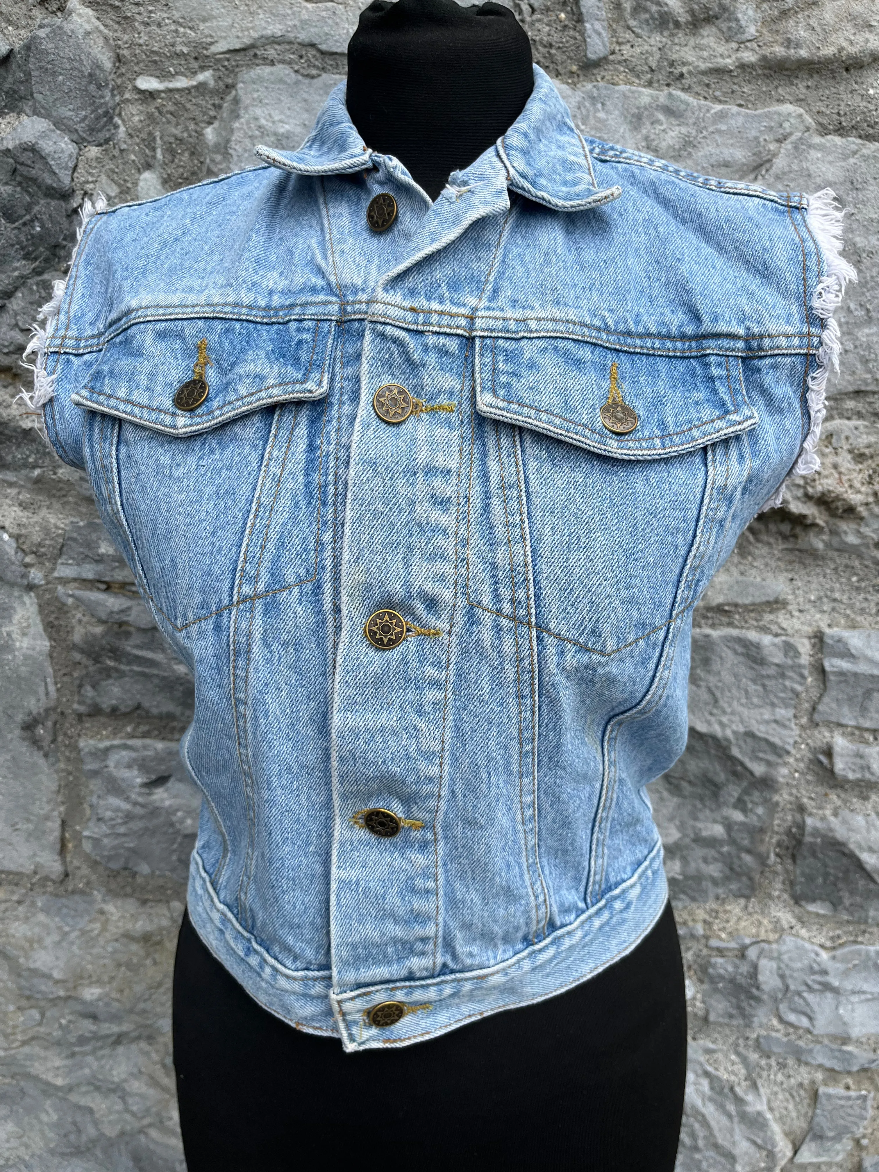 80s denim gilet 12y (152cm)