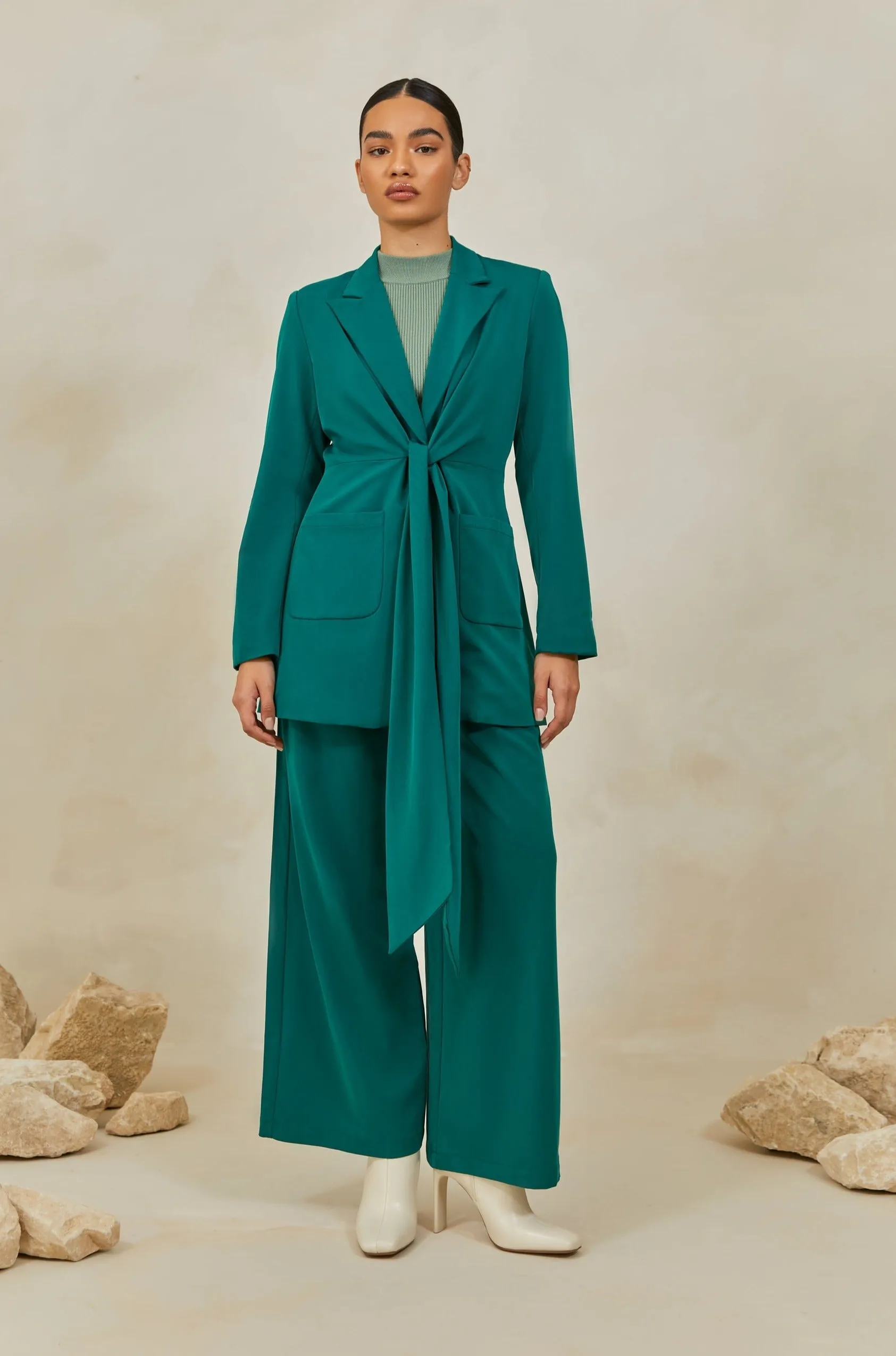 Alexia High Rise Trousers - Jade