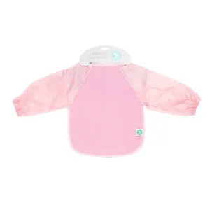 All 4 Ella Long sleeve bib - Star Pink