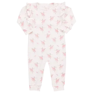 Baby Organic Ruffle Romper - Tiny Ballerinas