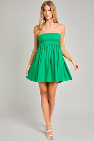 Babydoll Tube Dress- Green