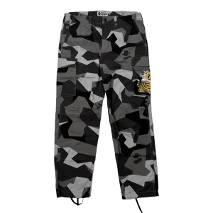 Bape Side Tiger Cargo Pants Grey Camo