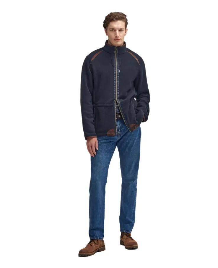 Barbour Mens Fleece Jacket Langdale Navy