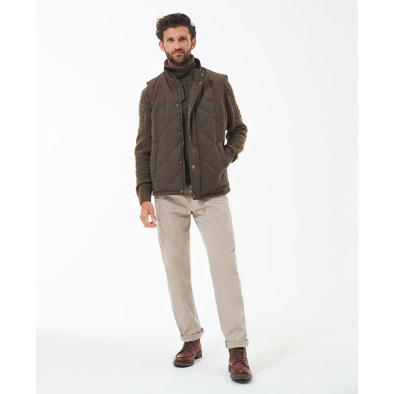 Barbour Rennison Mens Gilet - Dark Olive