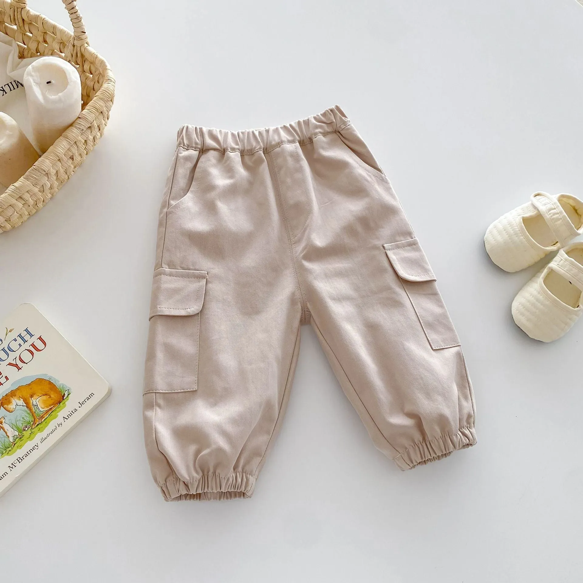 Basic Casual Cargo Pants for Boys and Girls