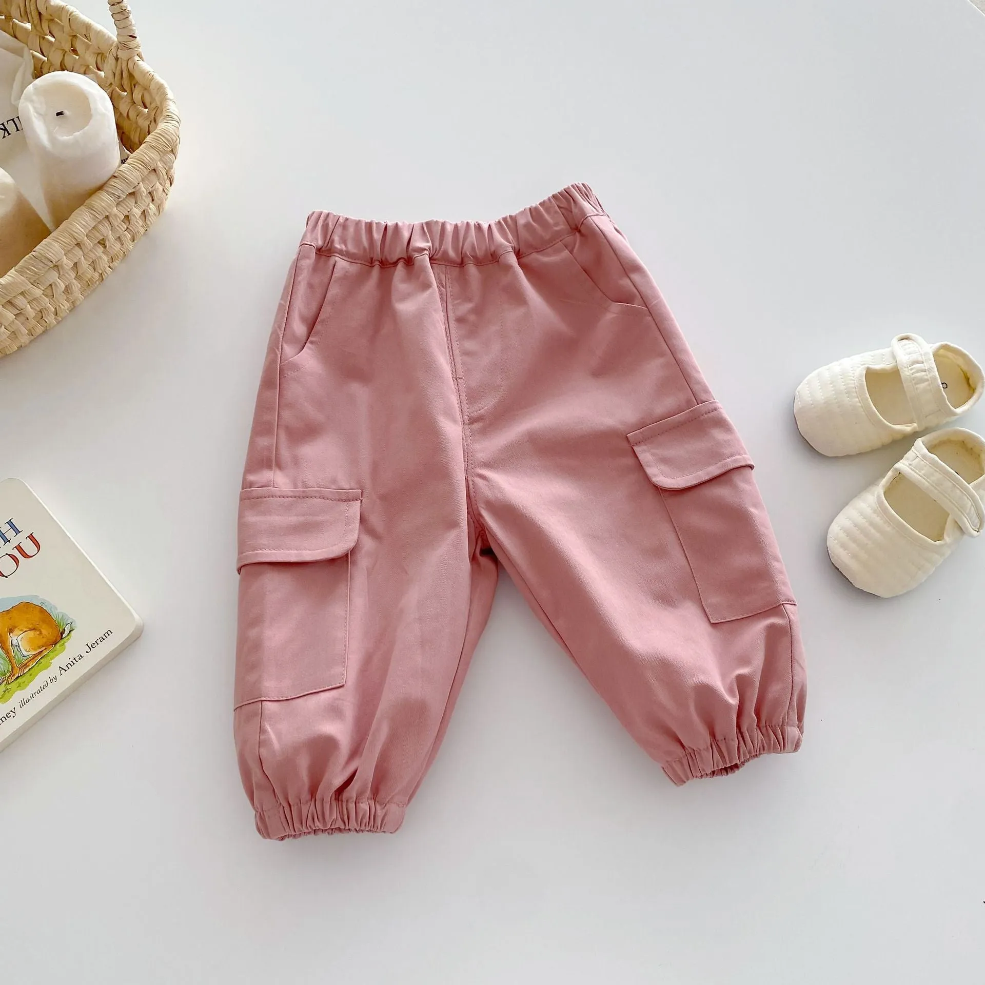 Basic Casual Cargo Pants for Boys and Girls