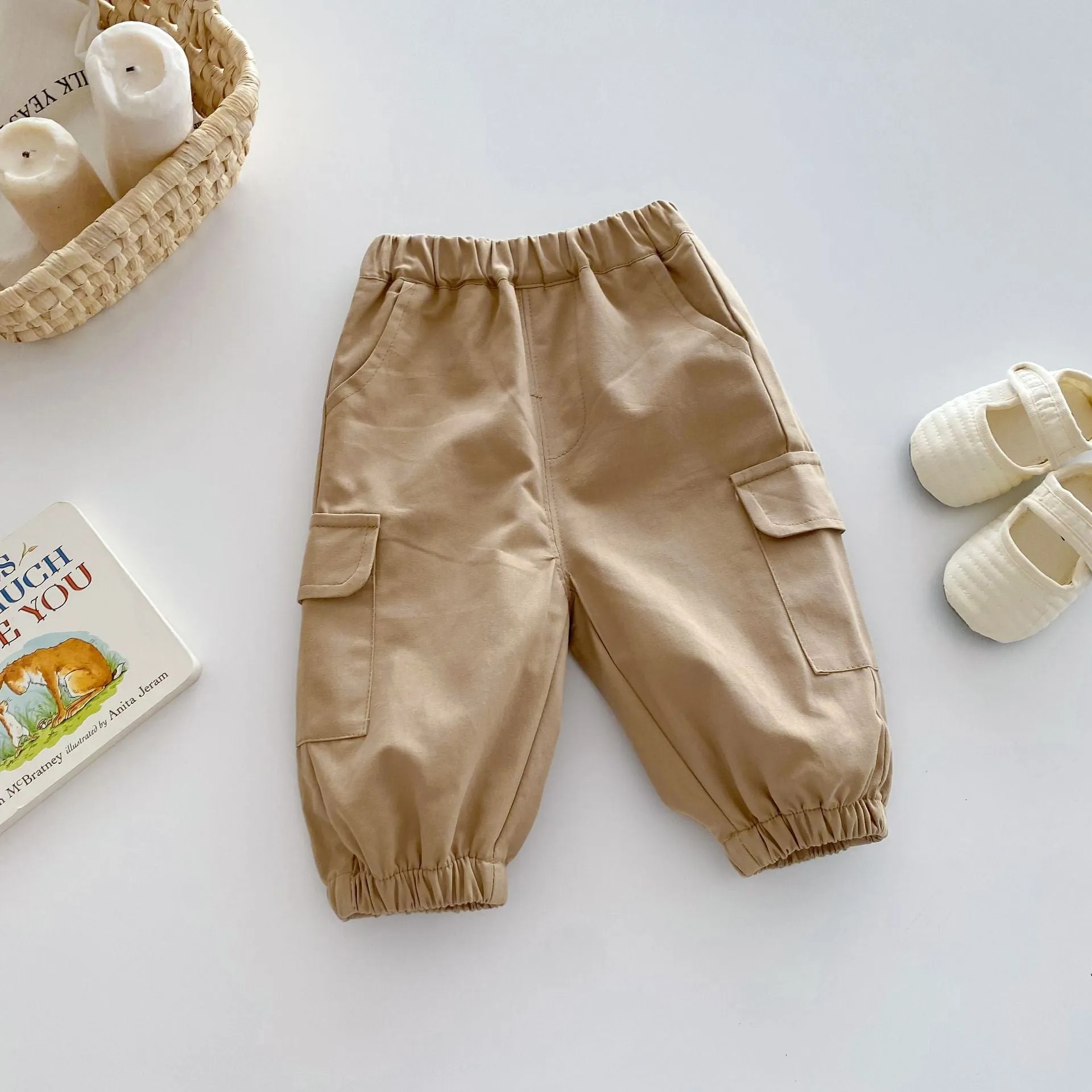 Basic Casual Cargo Pants for Boys and Girls