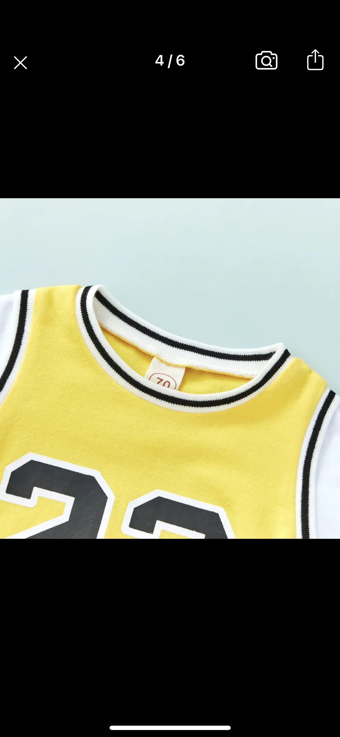 BASKETBALL JERSEY ROMPER - YELLOW