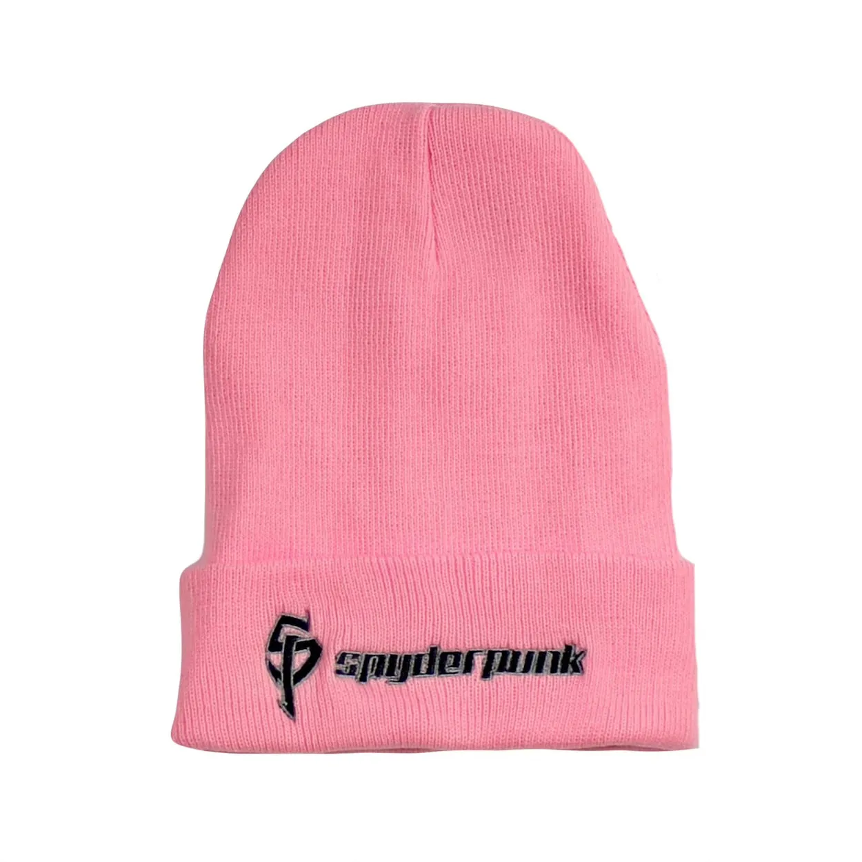 Beanie Spyderpunk Cuffed Knit Embroidered Available In 5 Colors