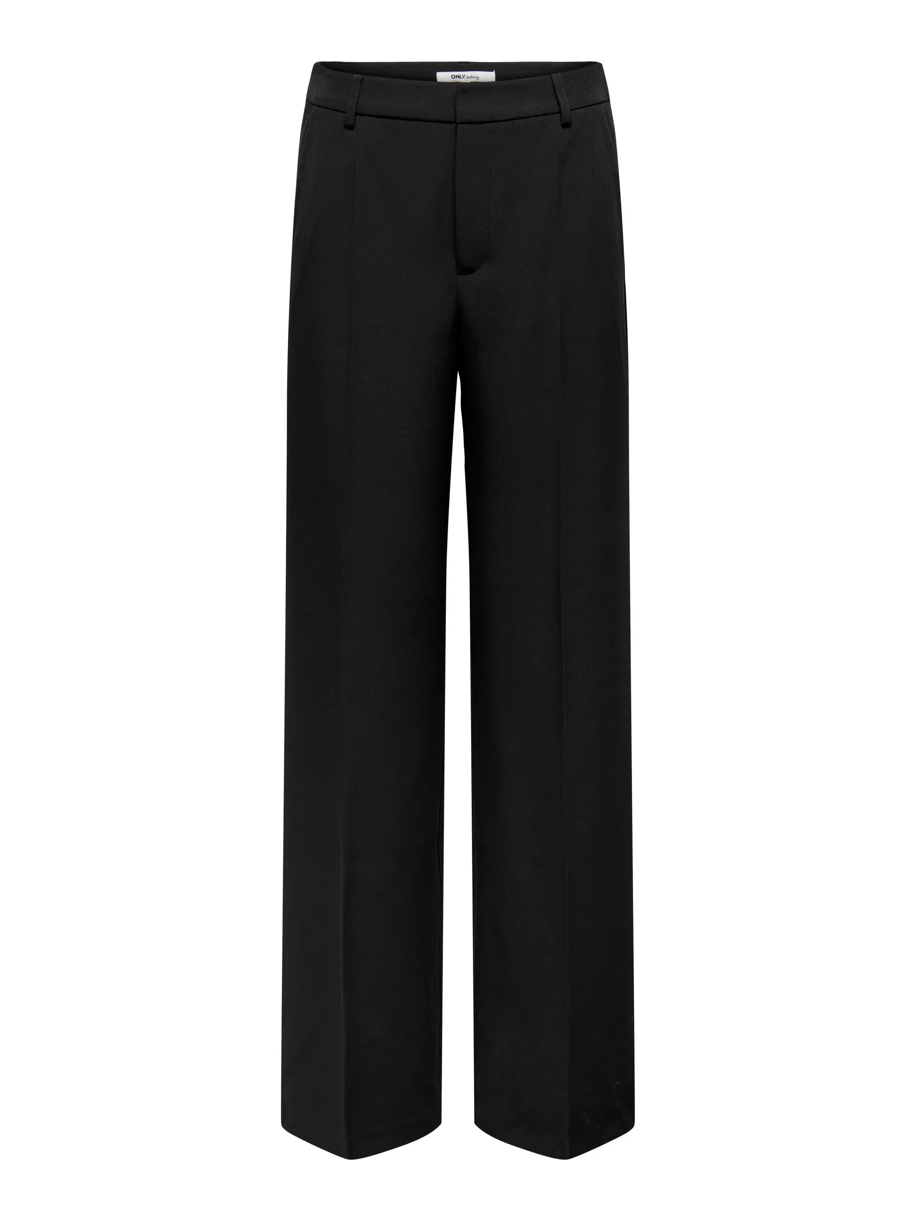 Berry High Waisted Wide Trousers - Black