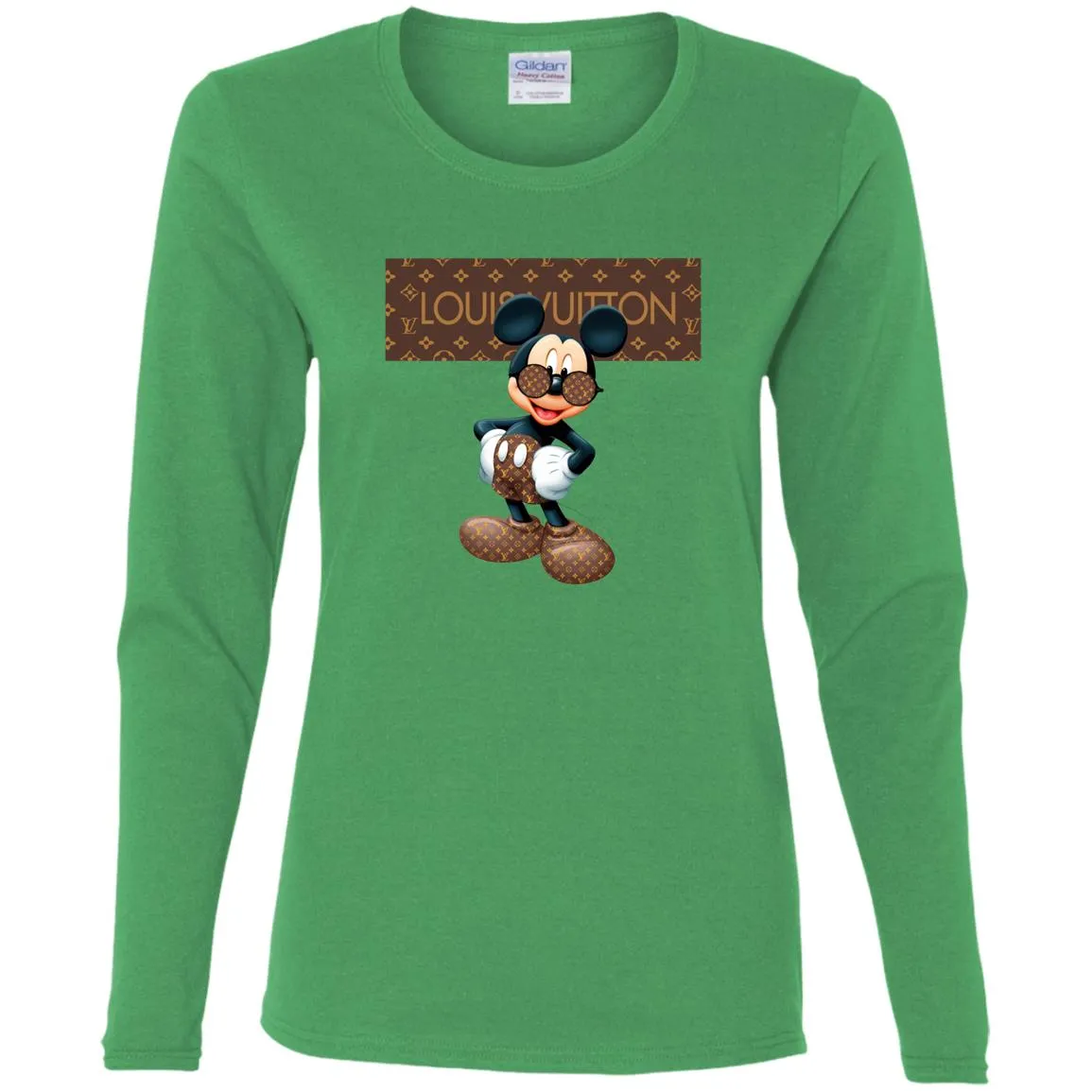 Best Louis Vuitton Mickey Mouse Shirt Women Long Sleeve Shirt