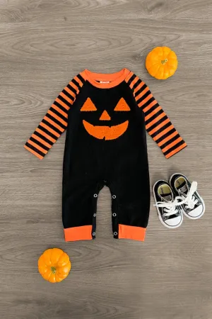 Black Jack-O'-Lantern Romper