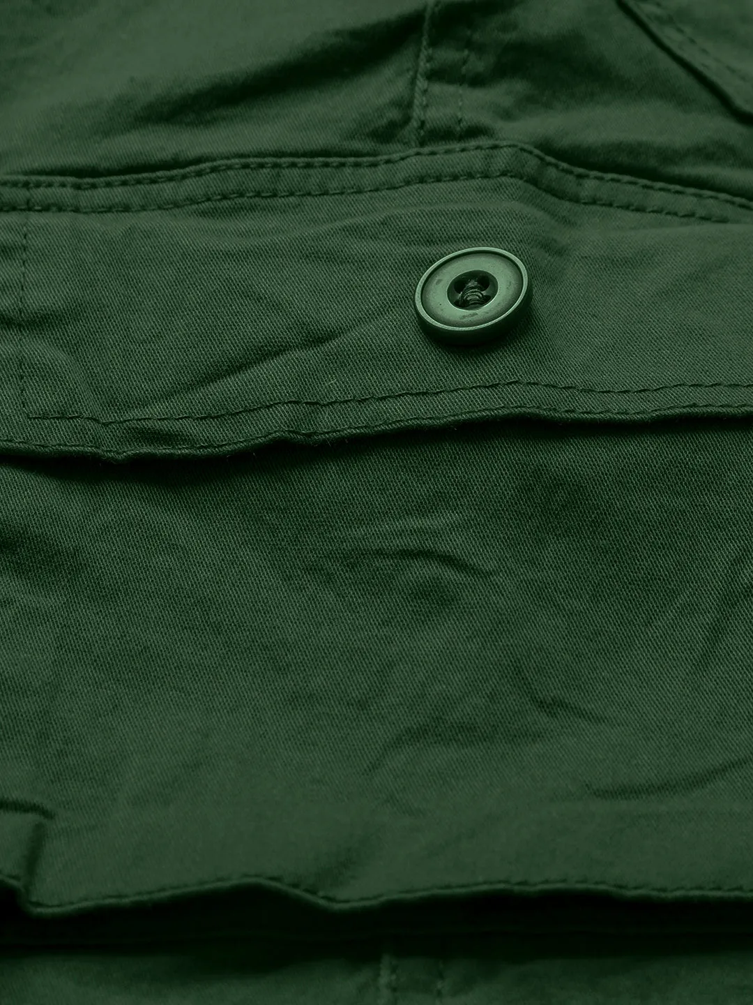 Boys Cotton Dark Green Cargo