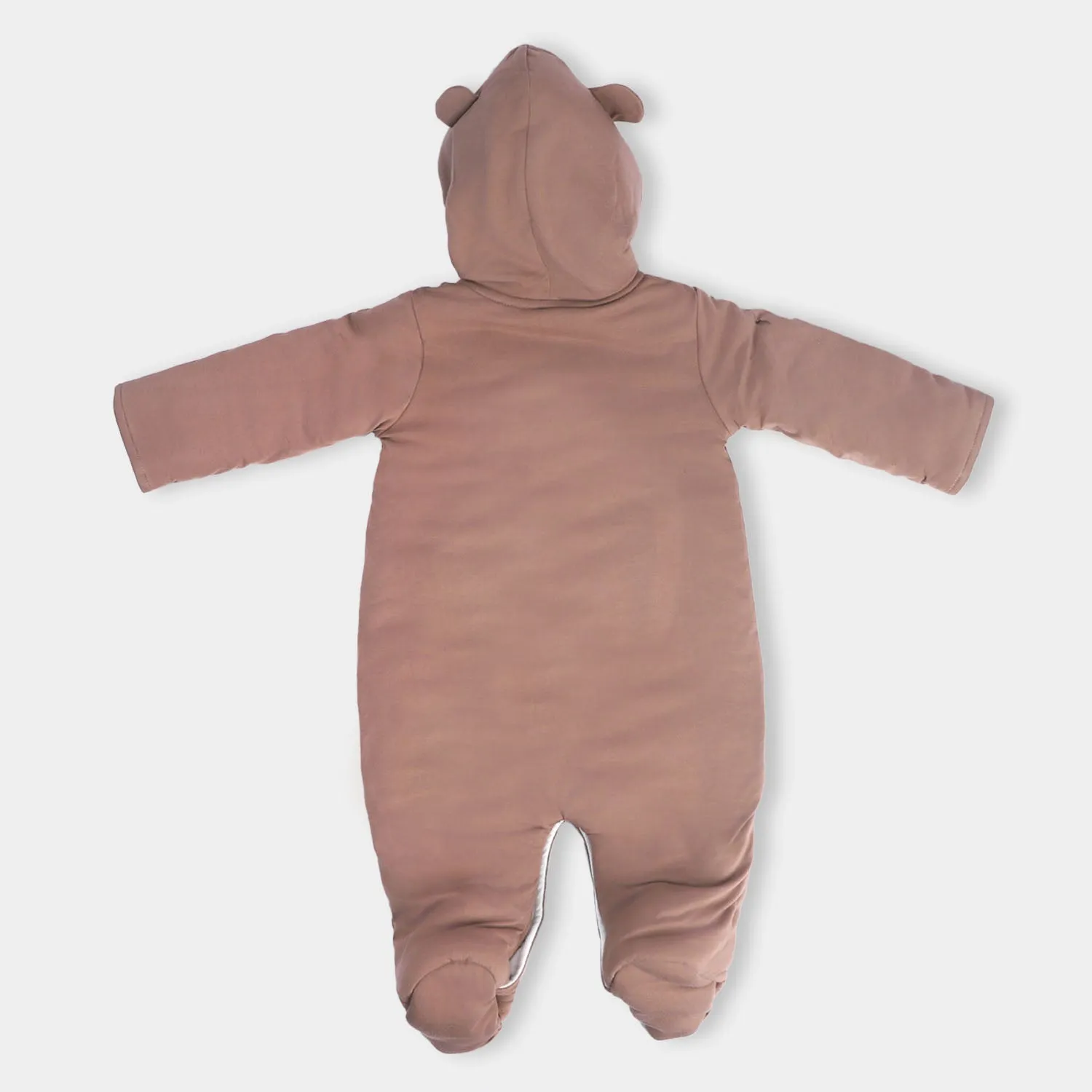 Boys Romper Hooded - Brown