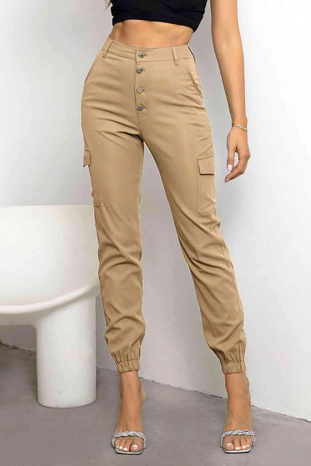 Button Fly Cargo Pants