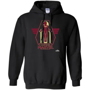 Captain Marvel Red Yellow Flight Powers Pullover Hoodie Sweatshirt