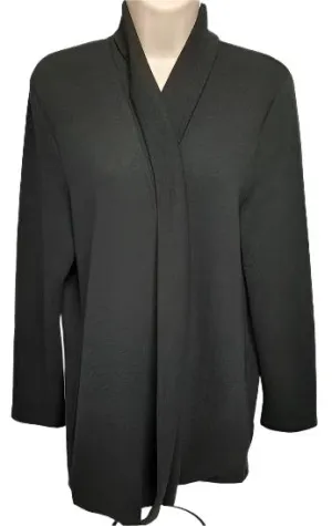 Cardigan-Black-Open Front-Women's-214904