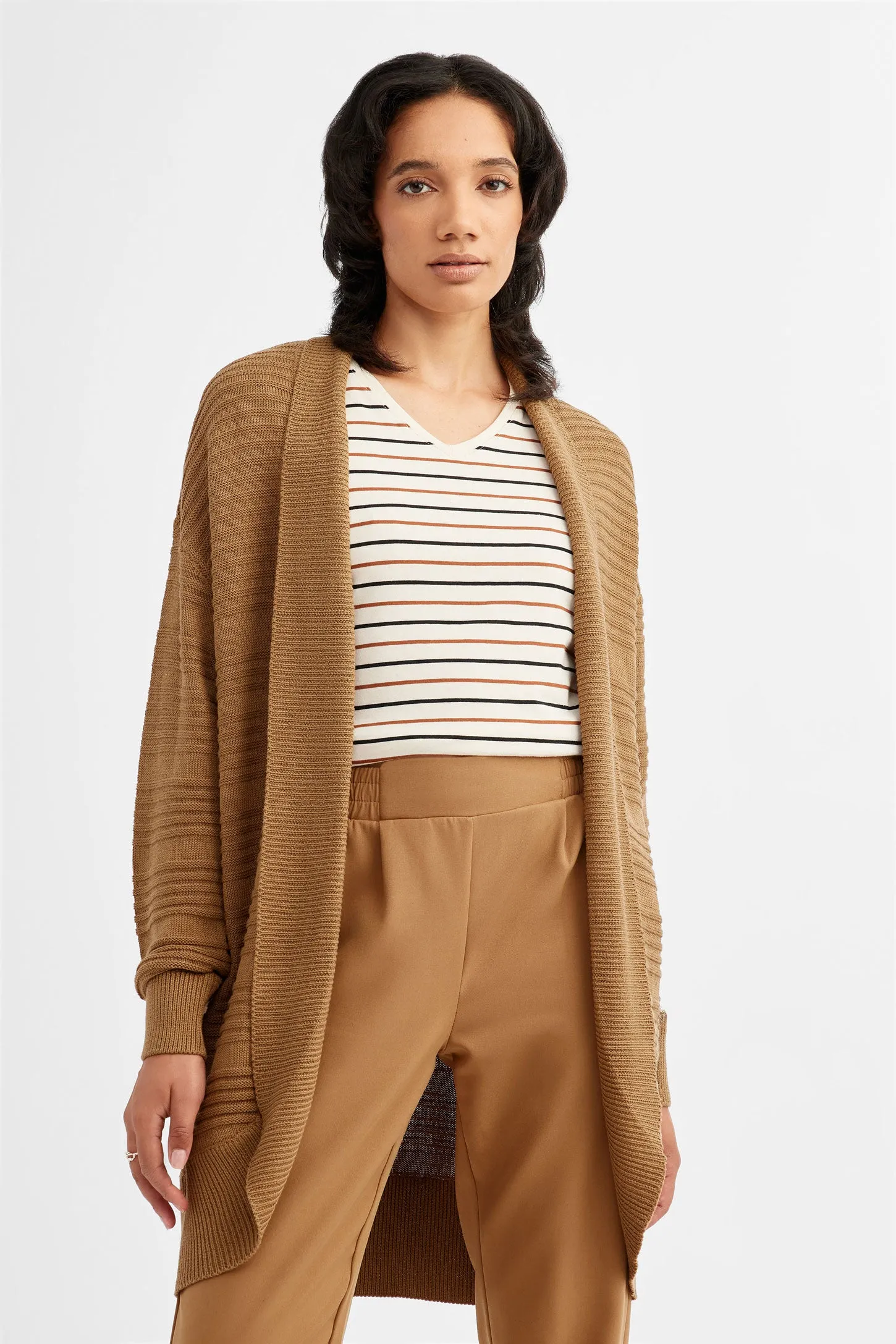 Cardigan cocon en tricot - Femme