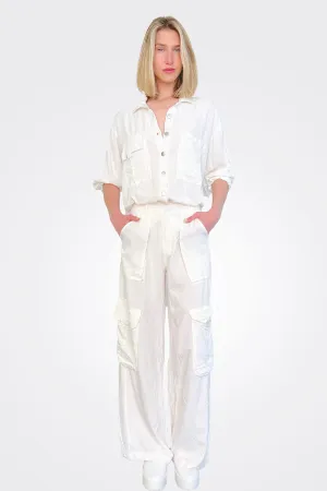 Cargo Pants - White