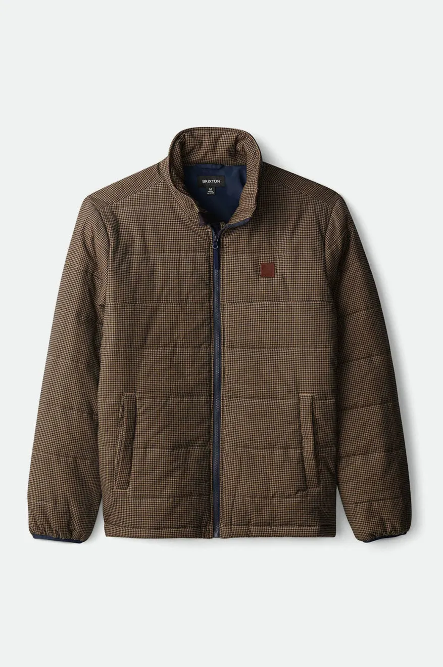 Cass Puffer Jacket - Navy/Khaki