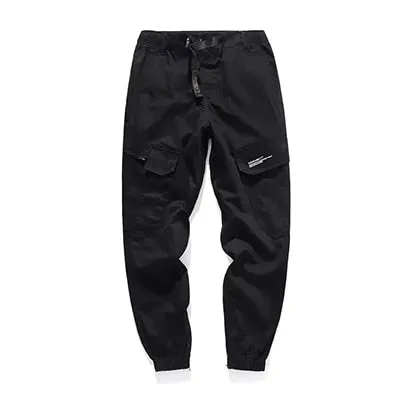 Casual Youth Streetwear Cargo Jogger Loose Style Men Pants