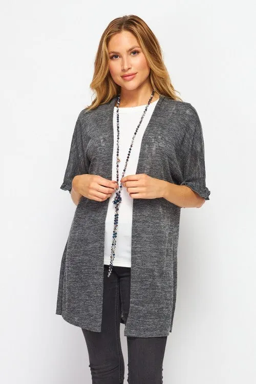 CHARCOAL CARDIGAN