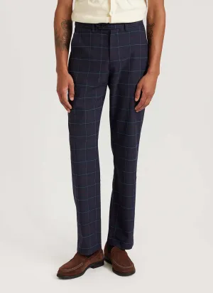 Check Tailored Trousers | Navy