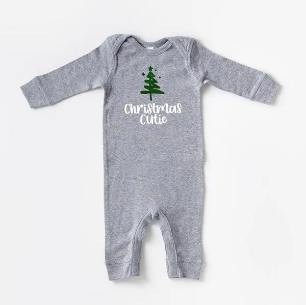 Christmas Cutie Tree Glitter Baby Romper