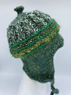 COASTAL BEANIE -OLIVE MIX-Medium/Large