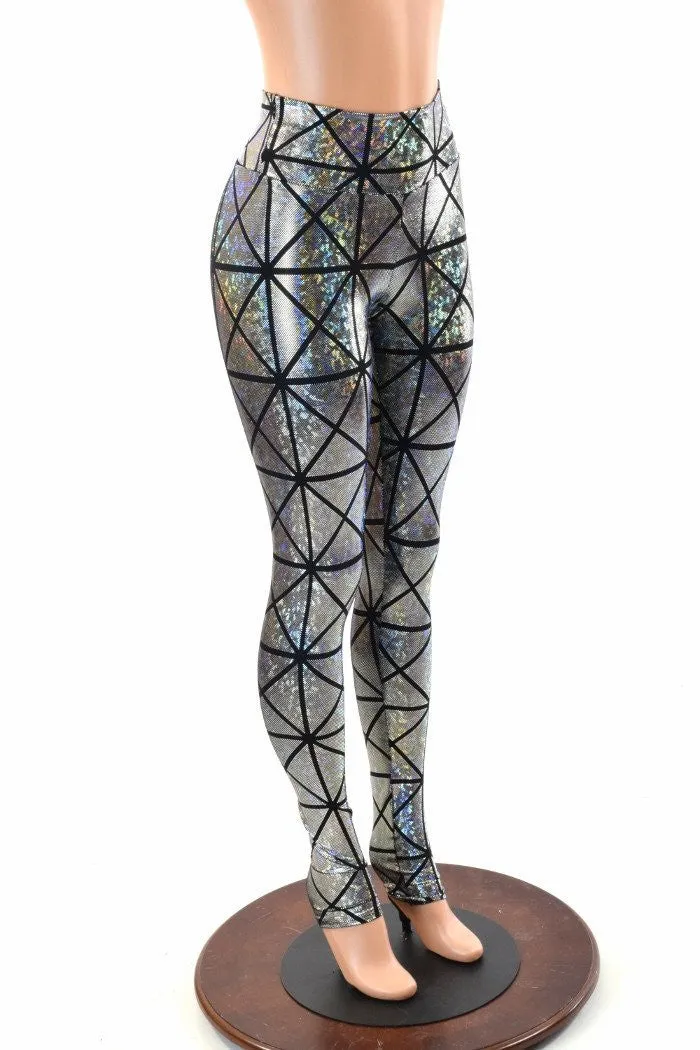 Cracked Tiles High Waist Leggings