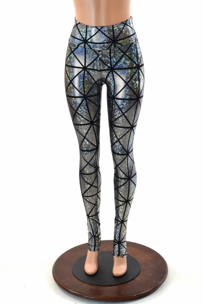 Cracked Tiles High Waist Leggings