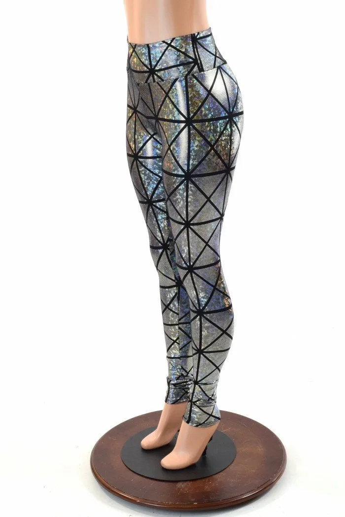 Cracked Tiles High Waist Leggings