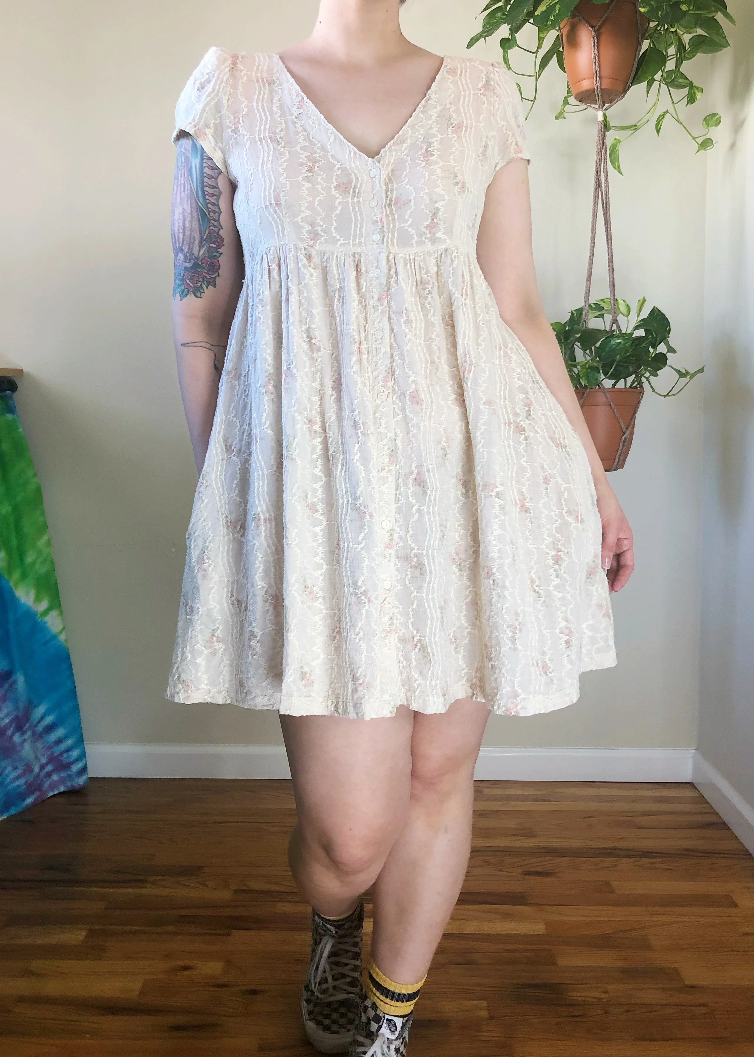 Cream Babydoll Dress - L/XL