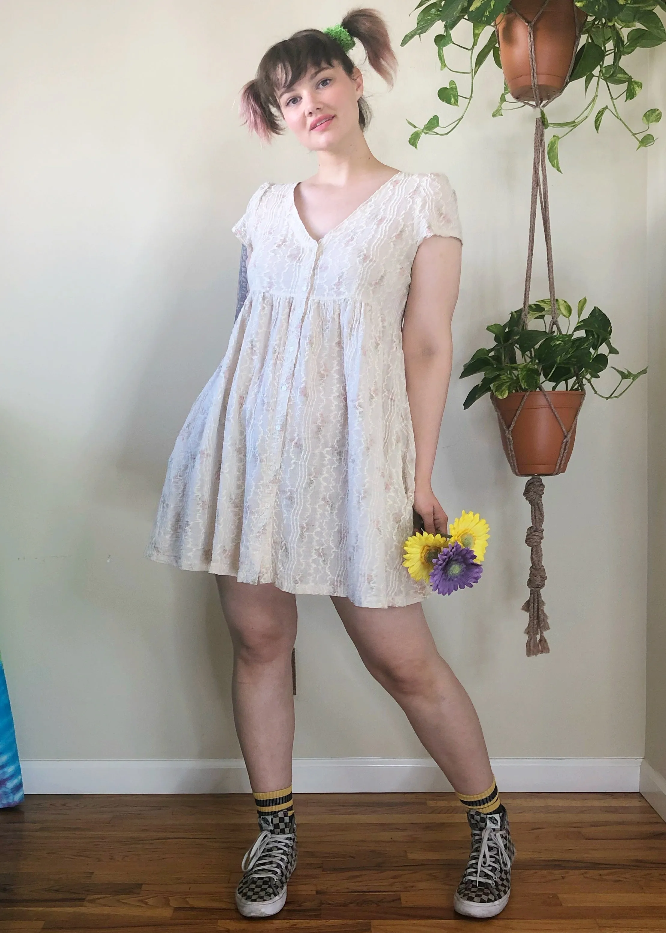 Cream Babydoll Dress - L/XL