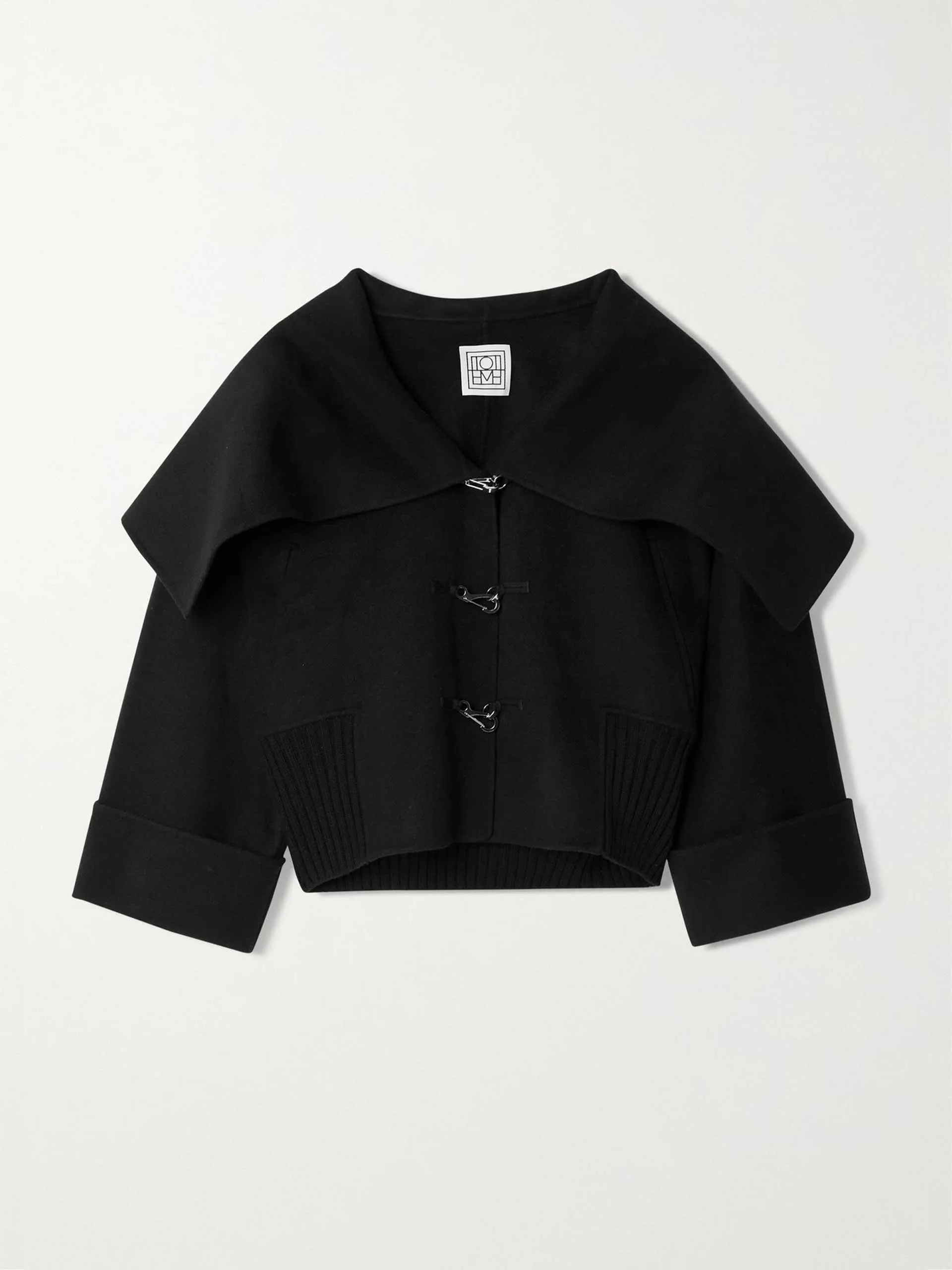 Cropped wool jacket