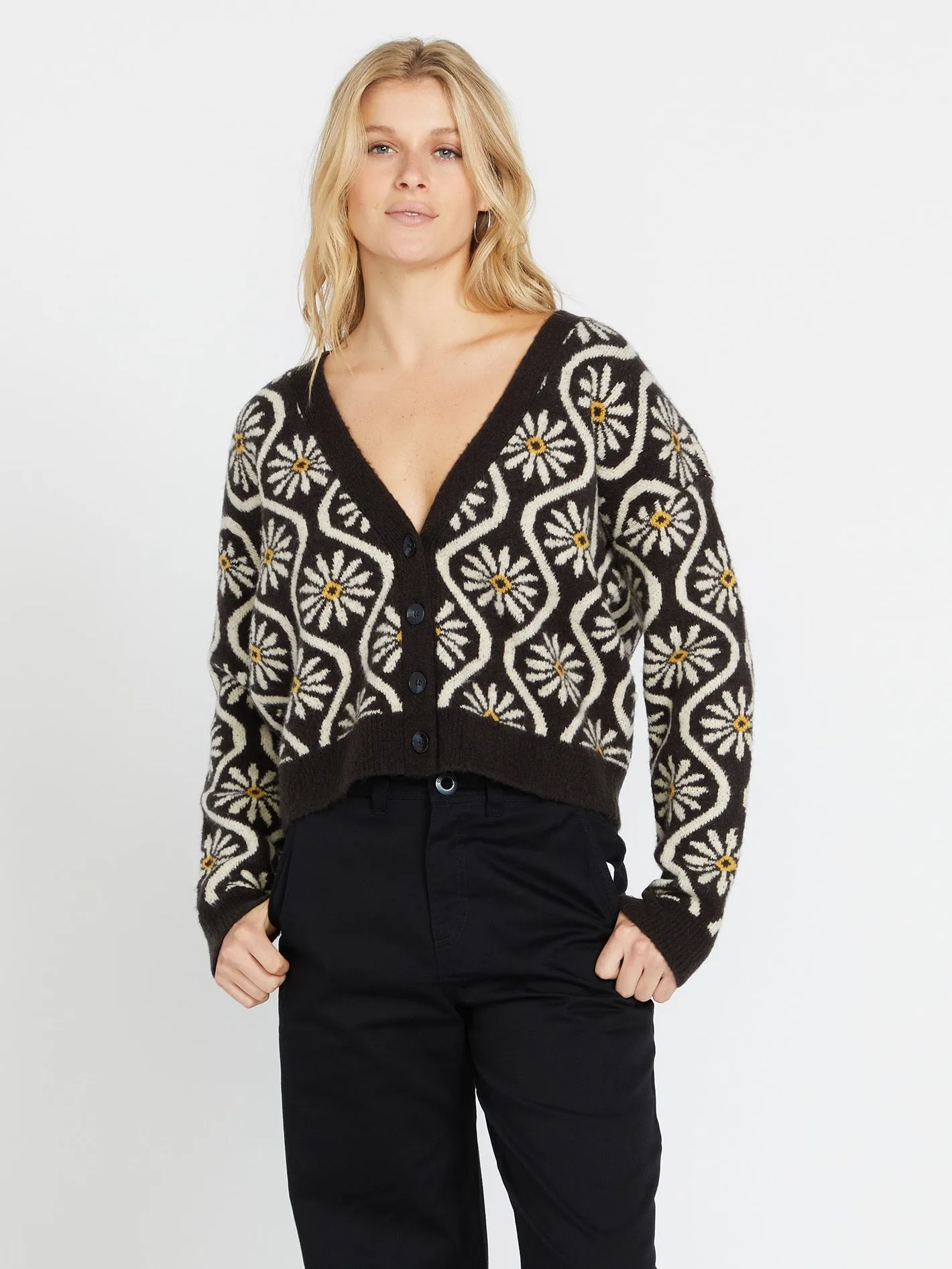 Daizy Lady Cardigan  - Vintage Black