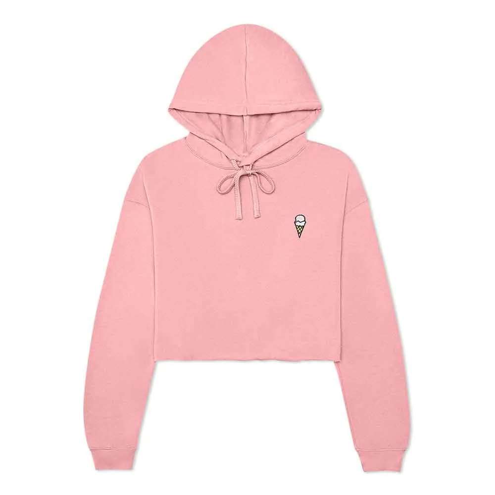 Dalix Double Scoop Cropped Hoodie