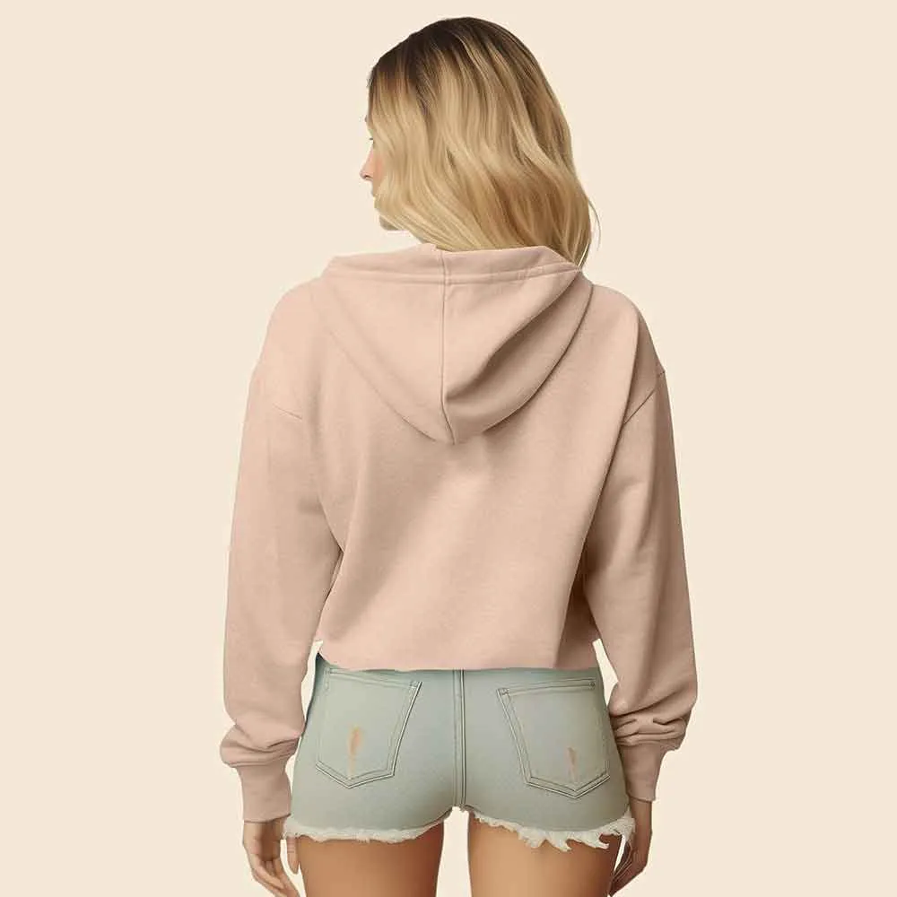 Dalix Double Scoop Cropped Hoodie