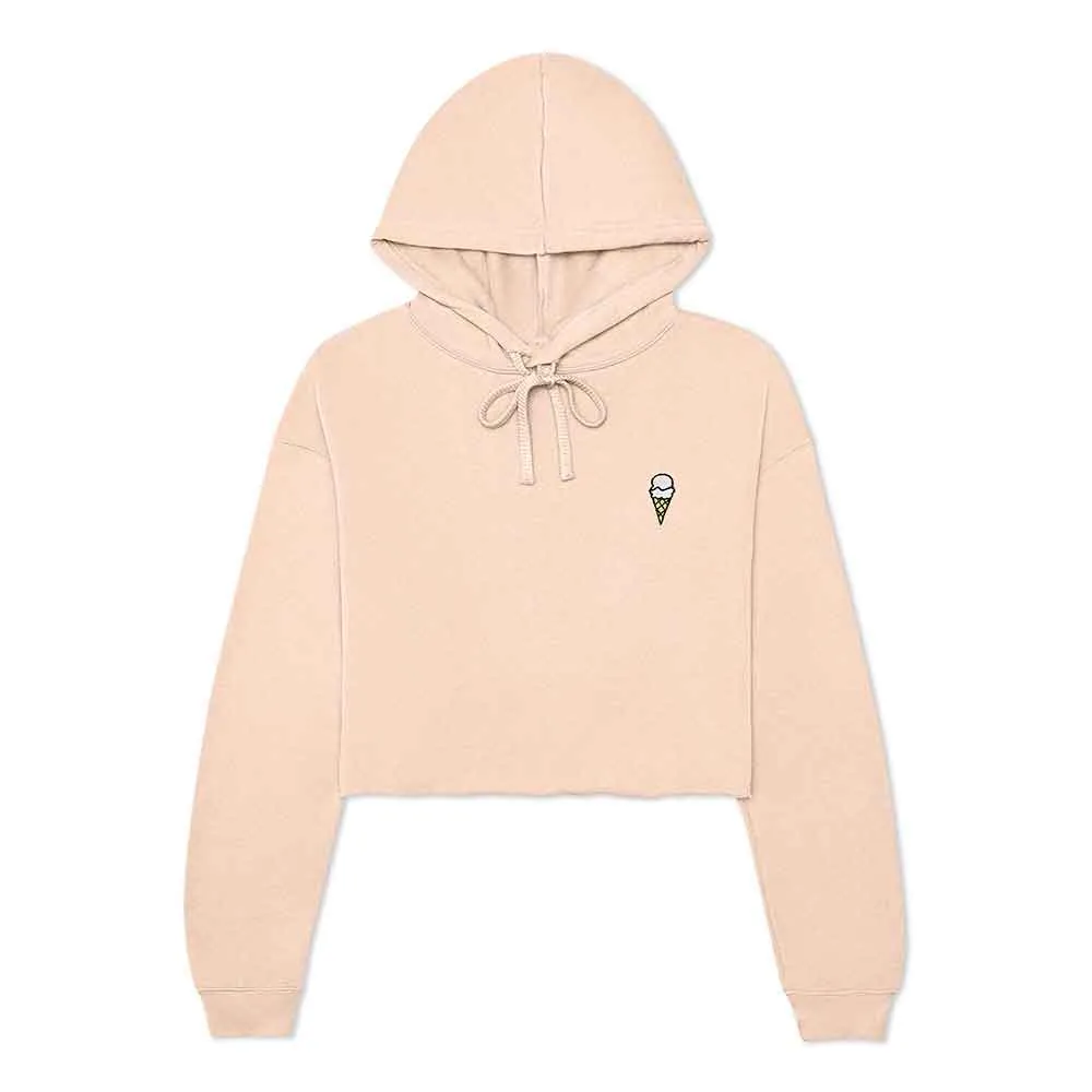 Dalix Double Scoop Cropped Hoodie