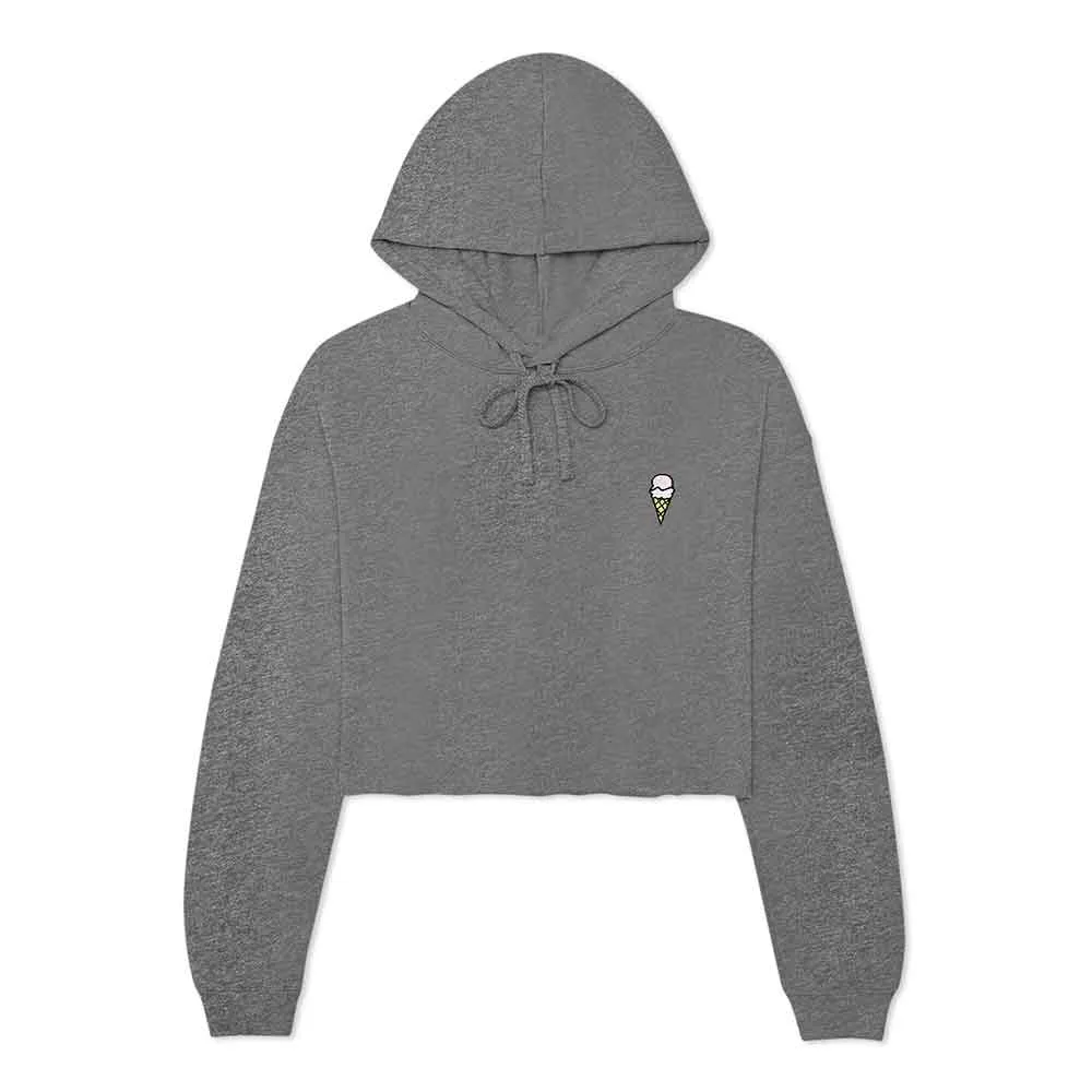 Dalix Double Scoop Cropped Hoodie