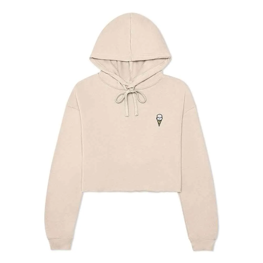 Dalix Double Scoop Cropped Hoodie