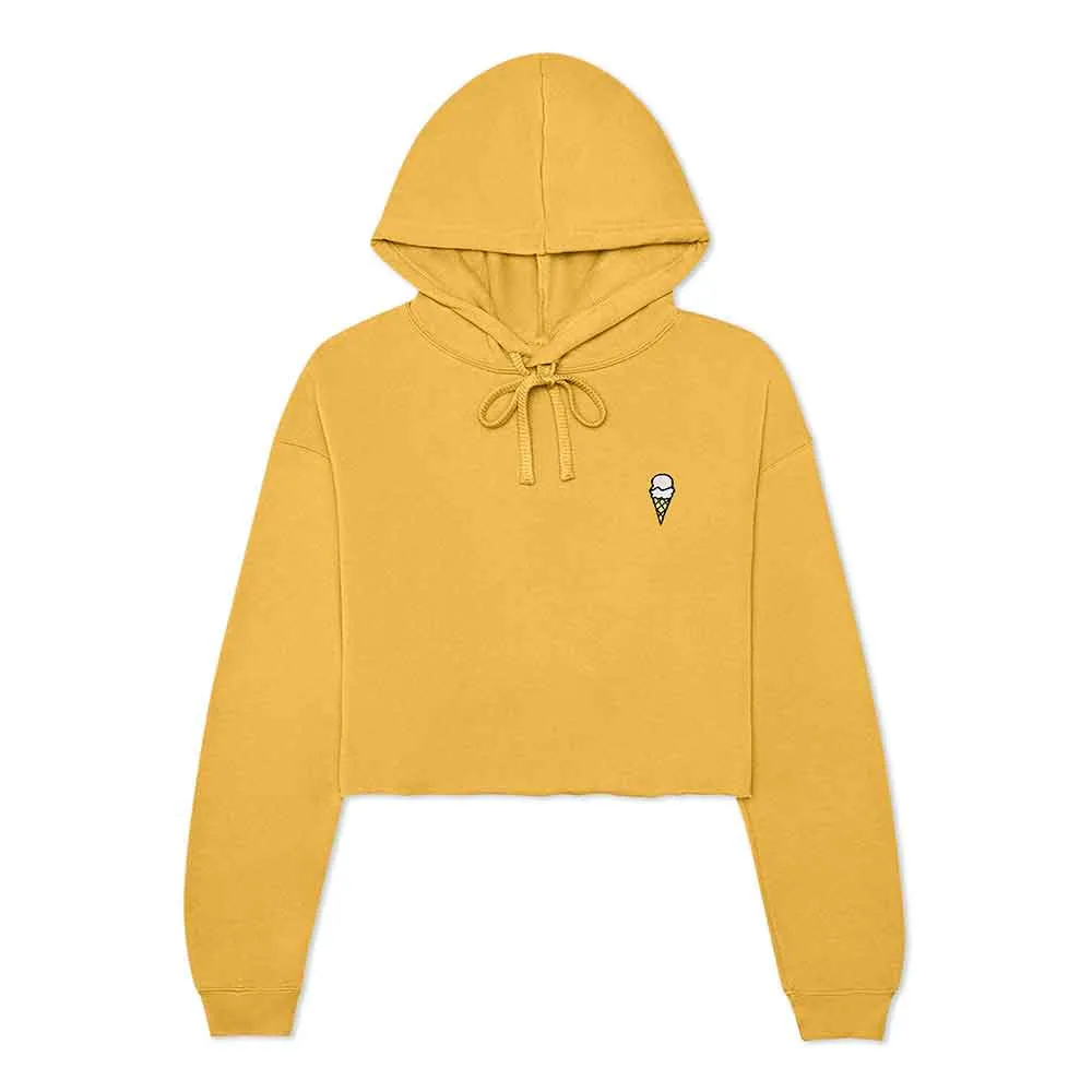 Dalix Double Scoop Cropped Hoodie