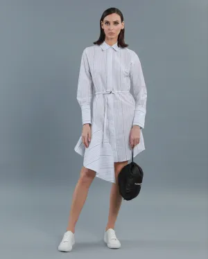 Deconstructed Cotton Shirt Dress