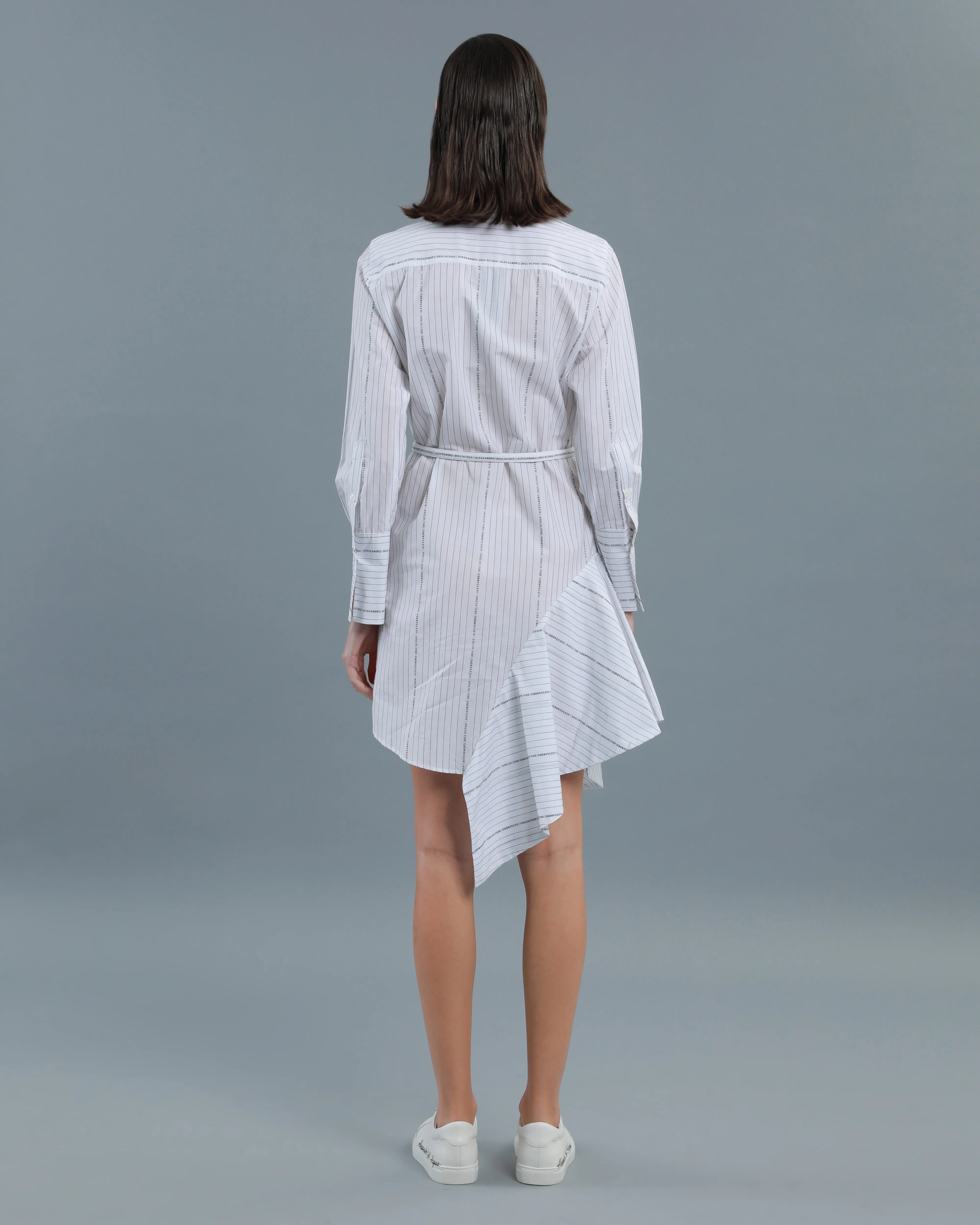 Deconstructed Cotton Shirt Dress