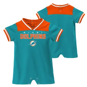 Dolphins Baby Boy Runback Romper